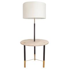 Harvey Probber Round Floor Lamp with Table