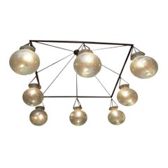 Square Hand Blown Egyptian Chandelier
