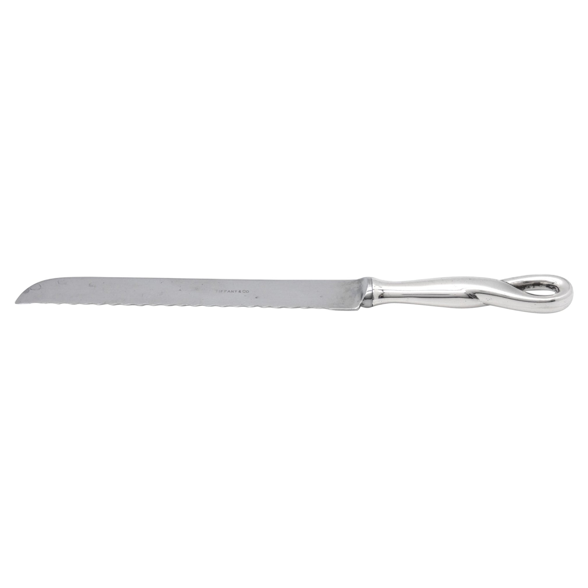 Cuchillo de Challah de plata de Tiffany & Co., Italia 1984 en venta