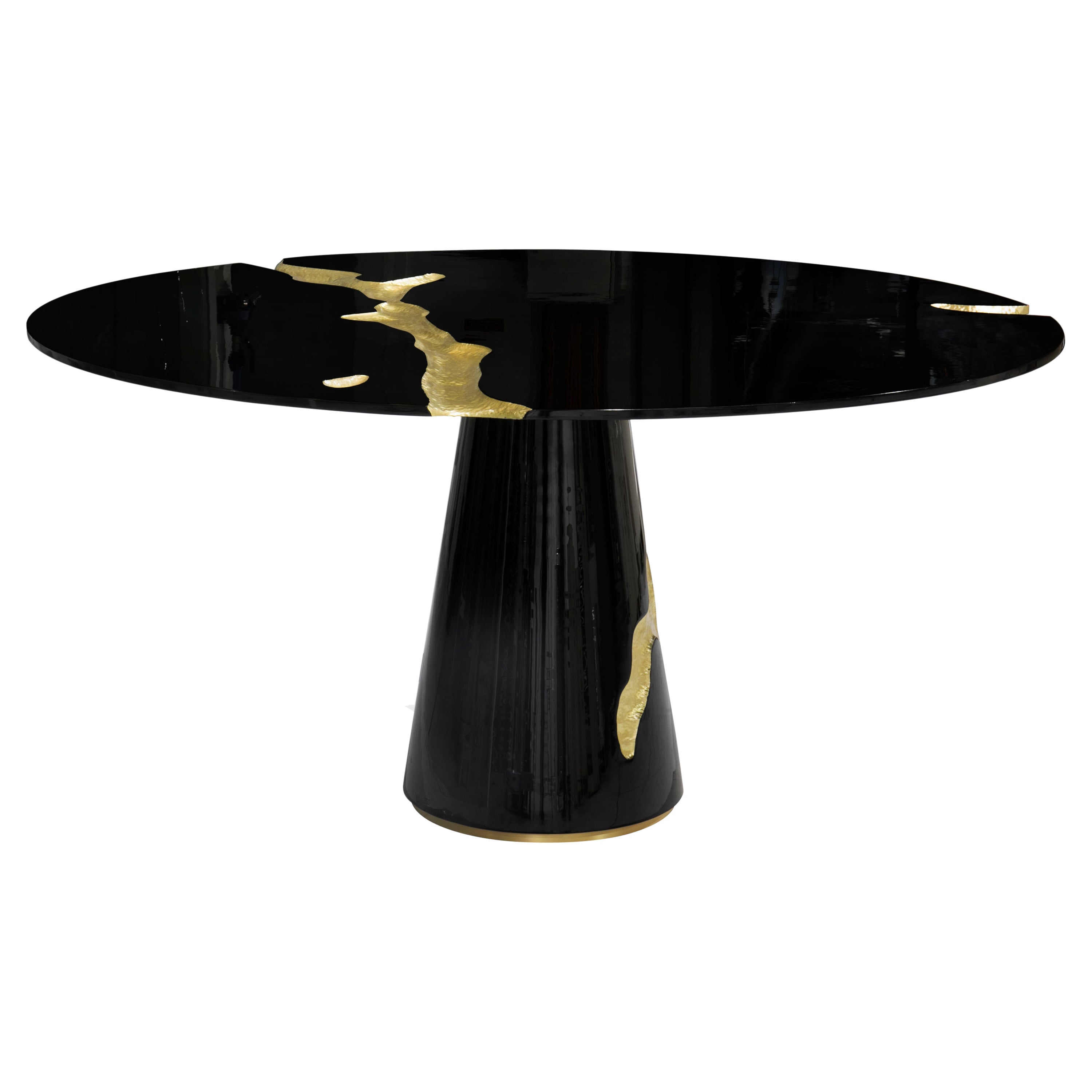 Lapiaz Dining Table - Hand-Crafted Joinery Brass & Veneer - Boca do Lobo