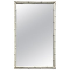 Miroir vintage Fick Reed laqué en faux bambou