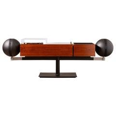 Retro Clairtone Project G2 Rosewood T10 Console Stereo System & Turntable by Al Faux