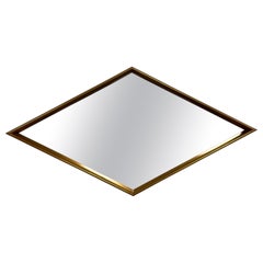 Mid Century Gilt Diamond Mirror LaBarge