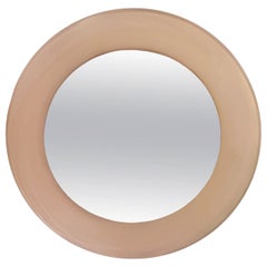 Rose Gold Glass Mirror by Max Ingrand for Fontana Arte, Model 1669
