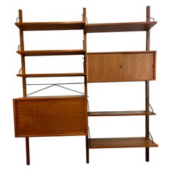 Vintage Royal System Teak 2 Bay Shelf Unit by Poul Cadovius