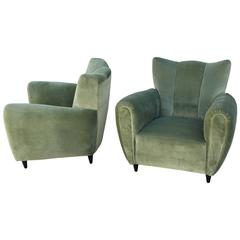 Italian Pair of Chairs Attributed to Guglielmo Ulrich, 1930s