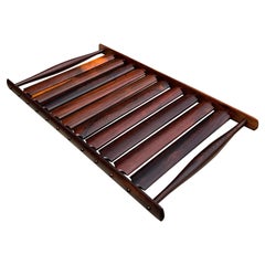 Bandeja de listones de palisandro de Jens Quistgaard para Dansk, Dinamarca, años 60