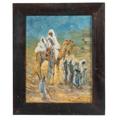 Peinture orientaliste de Lucien Pérona, début du 20e siècle.