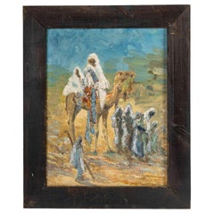 Orientalist Painting by Lucien Pérona, Early 20th Century.