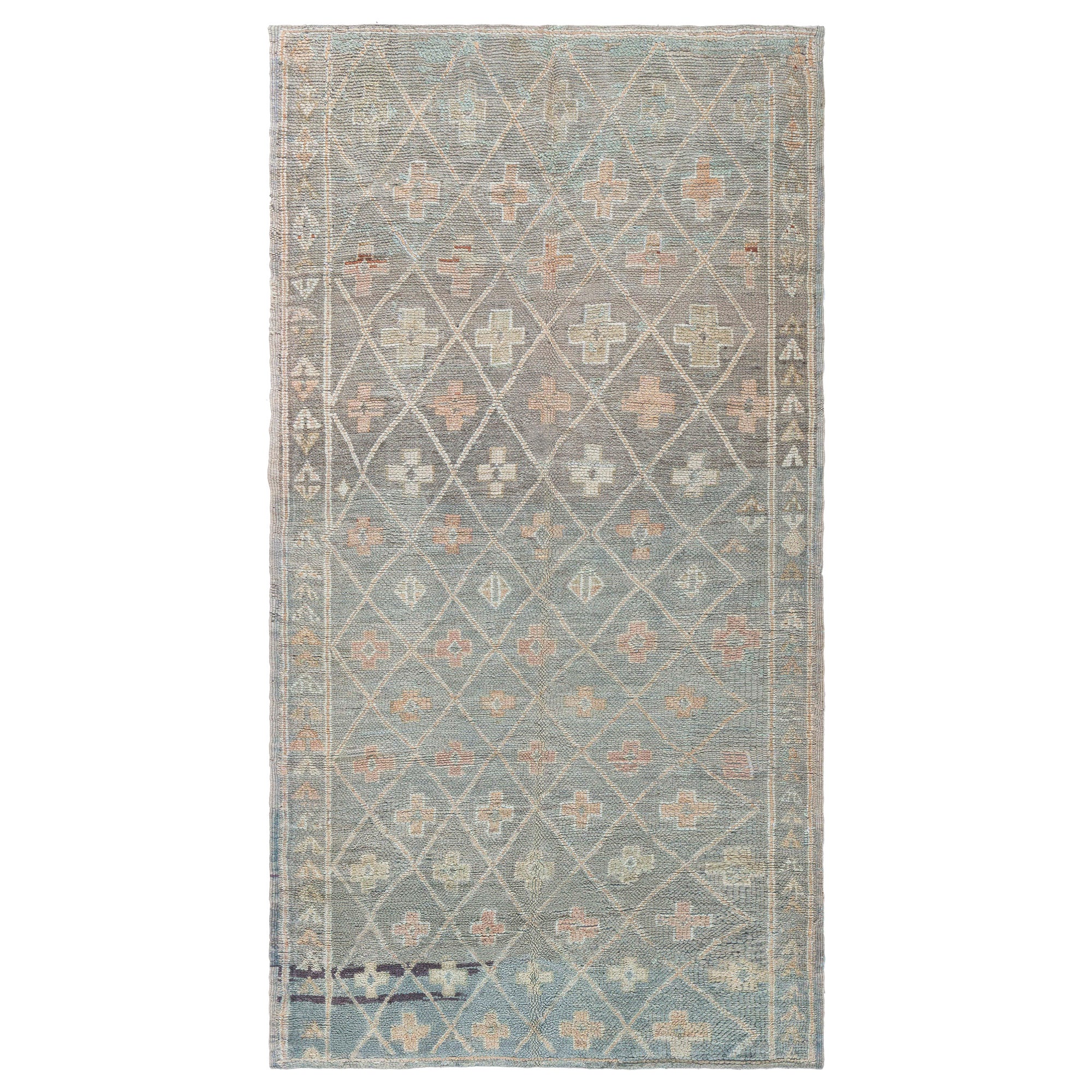 Vintage Tribal Moroccan Handmade Wool Rug