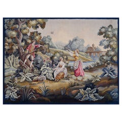 Tapestry Manufacture d'Aubusson 19th century - Scène Champêtre - N° 1413