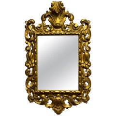 Vintage Gilt and Gesso on Wood Ornate Mirror