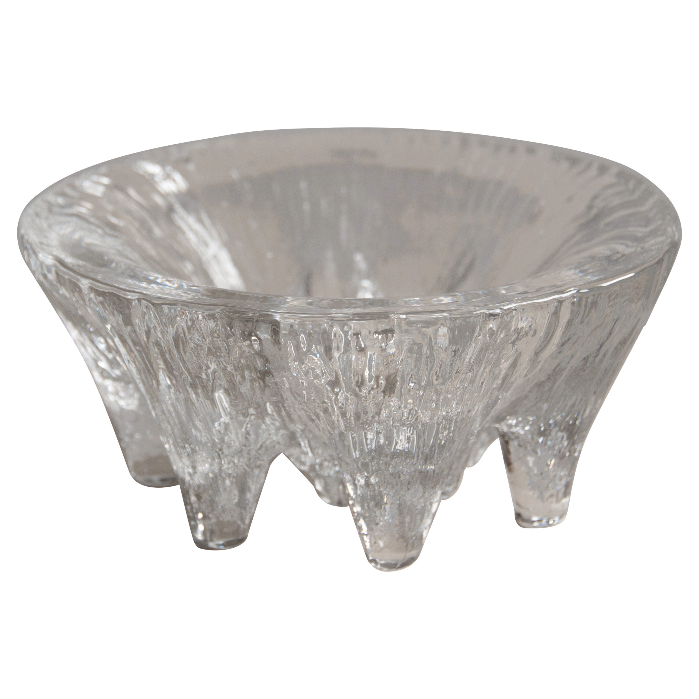 "Istapp" Glass bowl, Willy Johansson for Hadeland