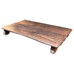 Table en bois rustique européen, ancienne ferme de ferme