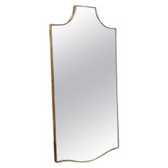 Vintage Eye Catching Ornamental Brass Mirror-Italian 1950s