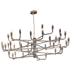 LAST ONE - Chandelier Grand Siècle Big Chrome designed by Alberto Nason