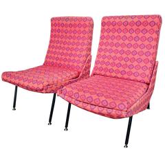 Pair of Low Chairs Attributed to Pierre Guariche