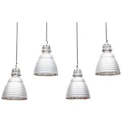 Rare Set of Four Carl Zeiss Ceiling Lamps 1