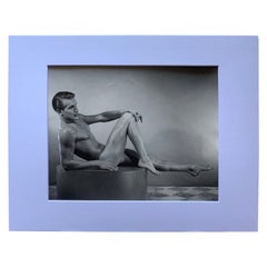 Retro Early B & W Original Bruce of LA Male Nude Photograph Rare Studio Stamp 