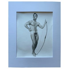 Douglas of Detroit Rare B & W Original 1950s Male Model Nude Photograph 