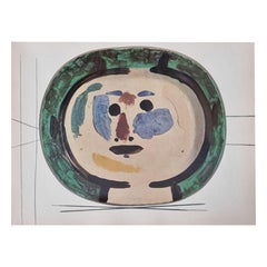 Albert Skira Stampa di un volto da "Céramiques De Picasso" Art Folio