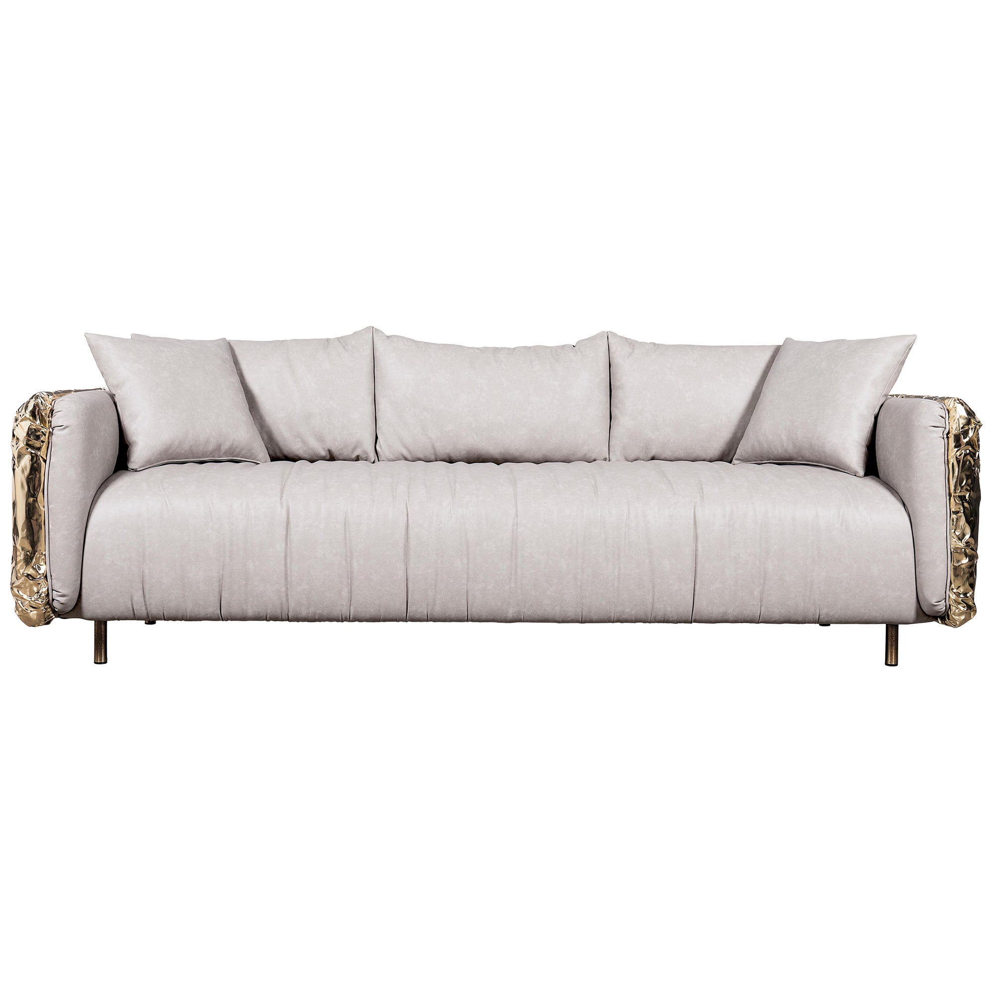Das moderne Sofa Imperfectio ist Ausdruck der unvollkommenen Ästhetik, des Reizes der authentischen Kunst, die dem Leben näher steht. Ein Akzentsofa, das die handwerkliche Arbeit als die ultimative Form der Kunst preist, die ganz bewusst