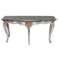 18th Century French Marble-Top Console
