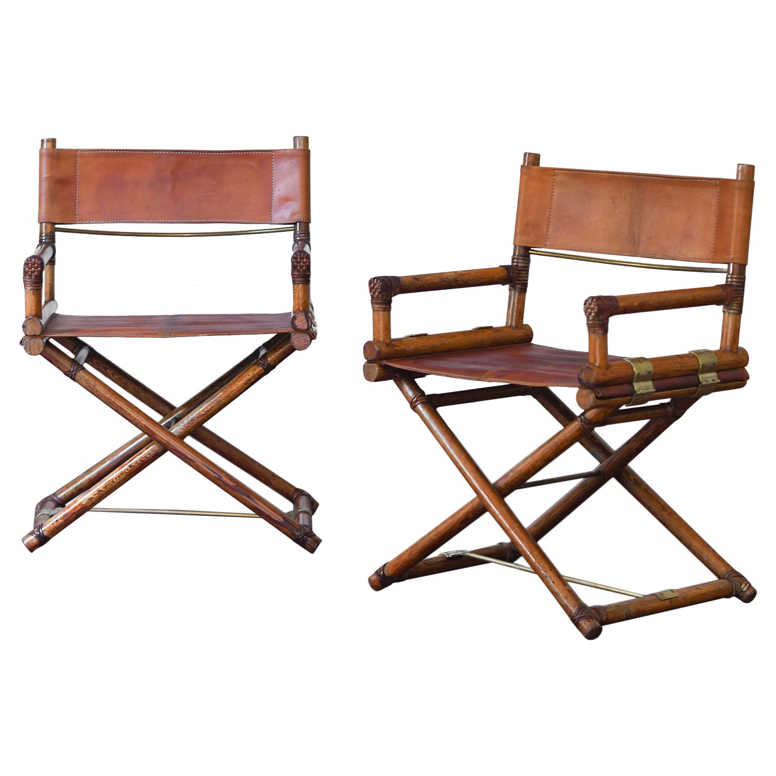 Pair Of Director’s Chairs By Elinor And John Mc Guire For Lyda Levi