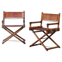 Retro Pair Of Director’s Chairs By Elinor And John Mc Guire For Lyda Levi