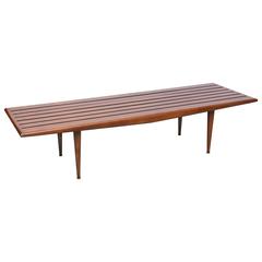 George Nelson Wood Bench, 1960s, USA