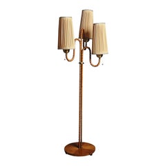 Retro Organic Swedish designer floor lamp from the 1940s