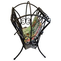 Chaty Vallauris, Rare 1960s Magazine Holder 8