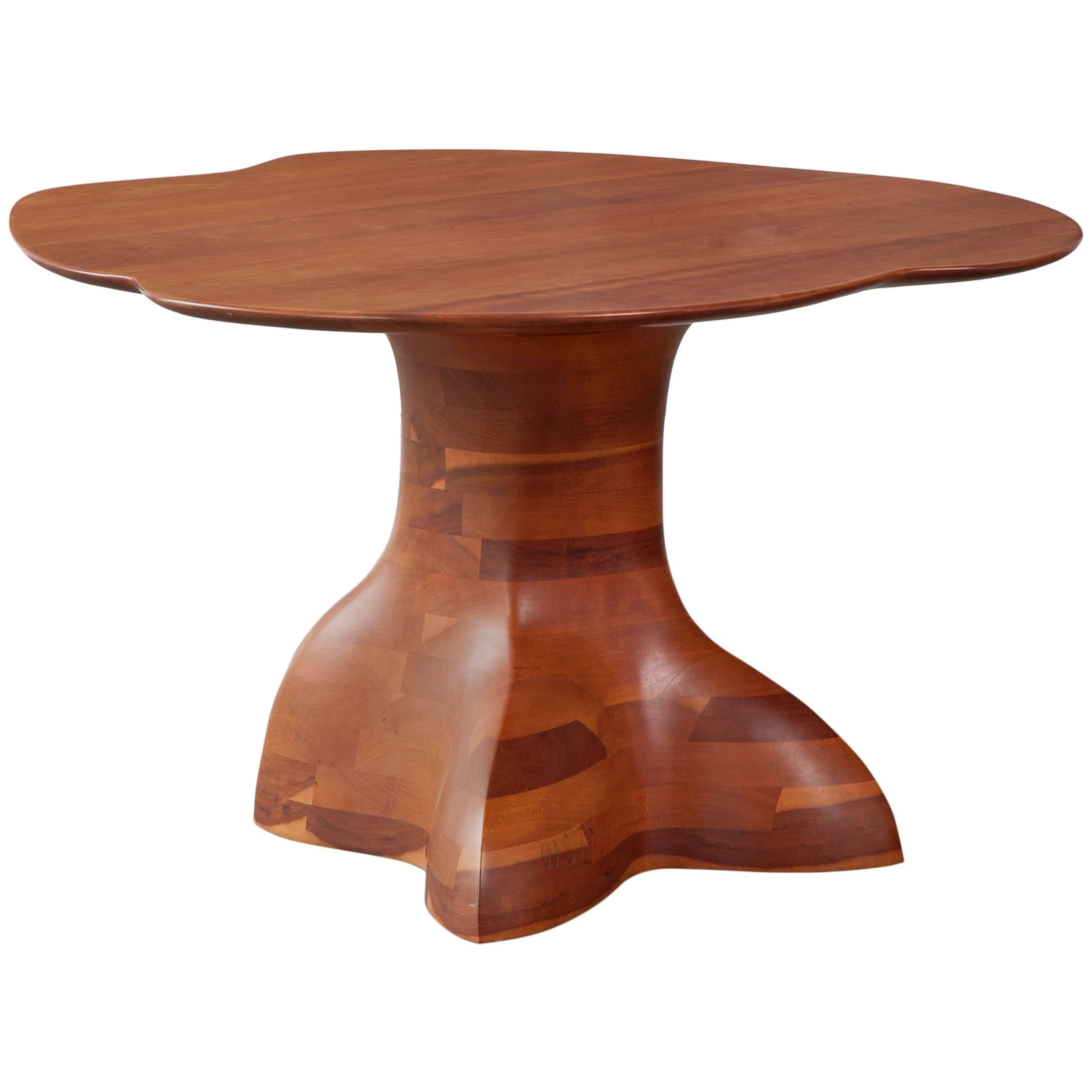 Unique Coffee Table in Stack Laminated Cherry by Wendell Castle, USA, 1975
