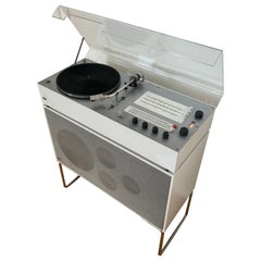 Braun Audio 300 Record Player and L61 floor speaker designed by Dieter Rams
