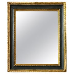 Specchio dipinto e in legno dorato