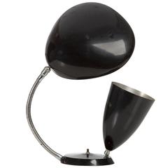 Table Lamp in Black Enameled Aluminum by Greta Magnusson Grossman, circa 1950 7