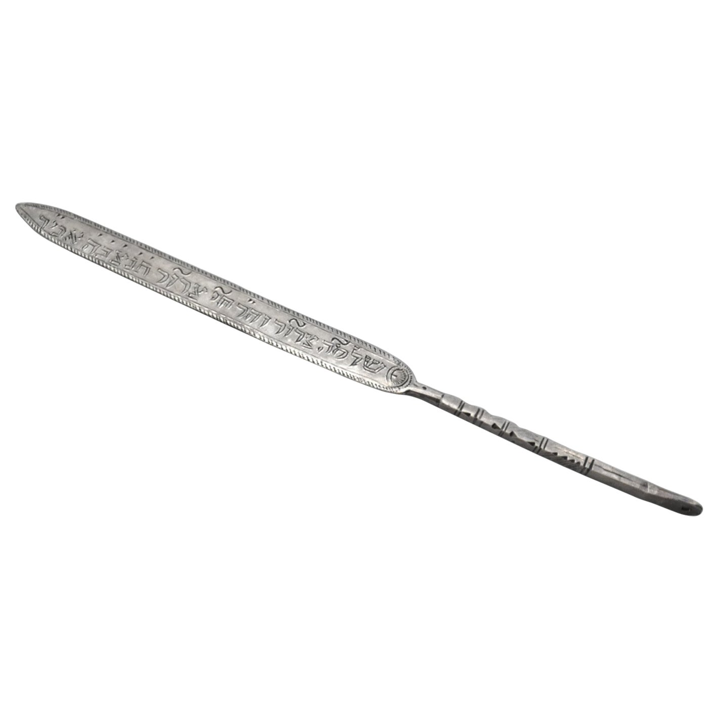 Puntero marroquí de plata para la Torá, circa 1920 en venta