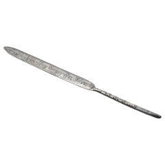 Puntero marroquí de plata para la Torá, circa 1920