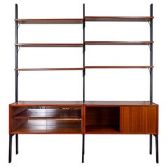 Used Danish Mid-Century Modern Teak Freestanding Wall System