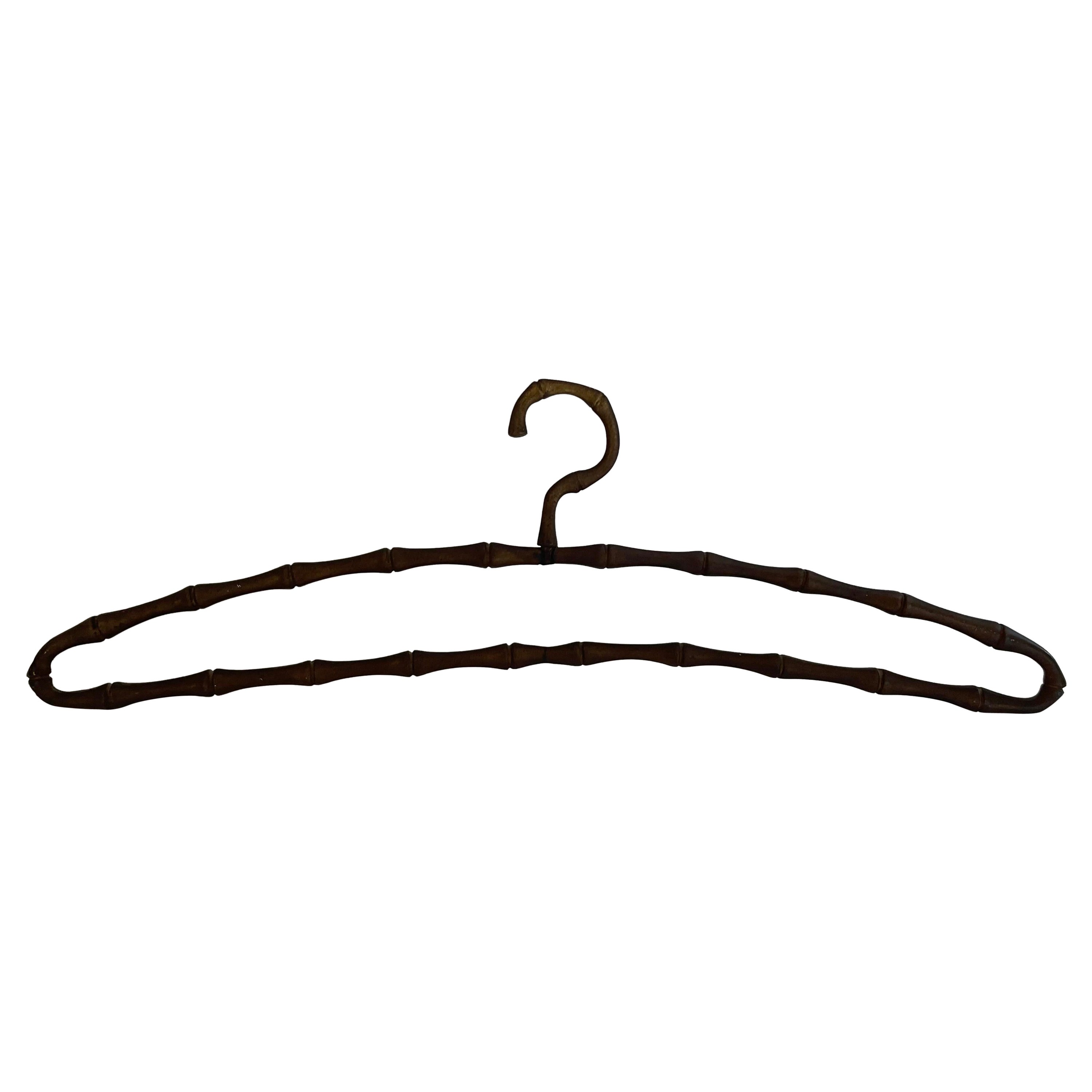 French Maison Bagues Attributed Bamboo Coat Hanger