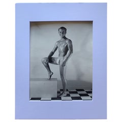 Early Bruce of Los Angeles Male Model Physique Orig B&W Photograph 