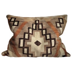 Cuscino E.20thc Geometrico con tessitura Navajo