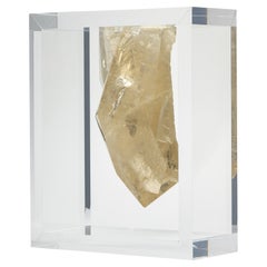 White Quartz  mounted in original design acrylic base