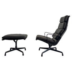Used Herman Miller Eames Soft Pad Reclining Lounge Chair and Ottoman