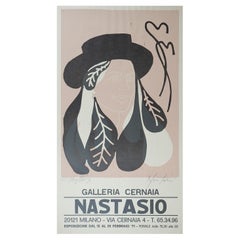 Retro 1971 Alessandro Nastasio Signed Gallery Poster