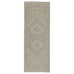 Oushak Rug Oriental Hand Knotted Turkish Oushak 3'2" x 7'5" #11407