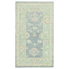 Oushak Rug Oriental Hand Knotted Turkish Oushak 3'2" x 5'3" #1531