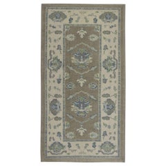 Oushak Rug Oriental Hand Knotted Turkish Oushak 4'3" x 7'8" #11446