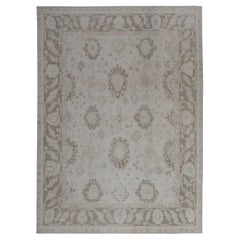 Oushak Rug Oriental Hand Knotted Turkish Oushak 8'8" x 11'7" #11343