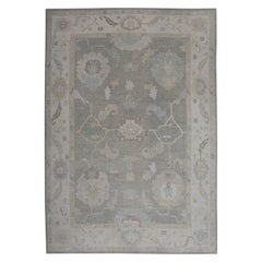 Oushak Rug Oriental Hand Knotted Turkish Oushak 9'11" x 14'4" #11327